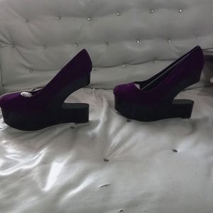 Women high heel Purple Size 7 Shoes